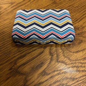 Striped Jewelry Travel Case with Mirror